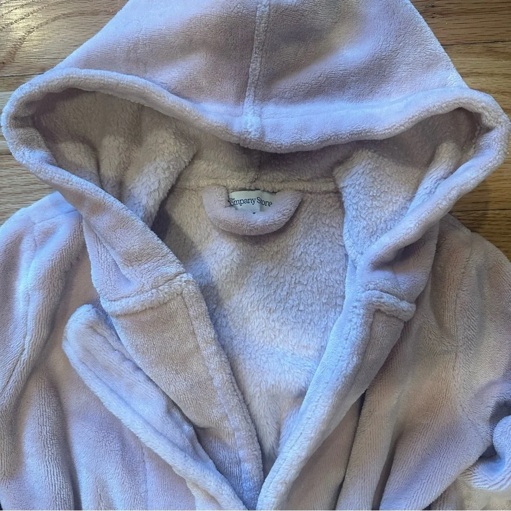 Company Store Plush Kids Robe Blush 2-4t